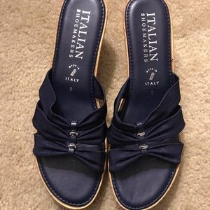 Navy Italian Shoemakers Shoes Size 9